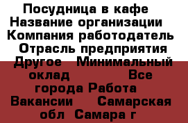 Посудница в кафе › Название организации ­ Компания-работодатель › Отрасль предприятия ­ Другое › Минимальный оклад ­ 14 000 - Все города Работа » Вакансии   . Самарская обл.,Самара г.